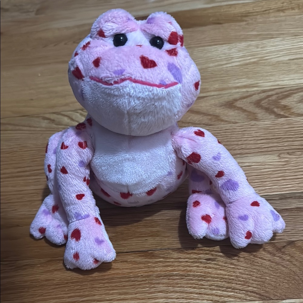 Pink and Purple Plush Frog Toy